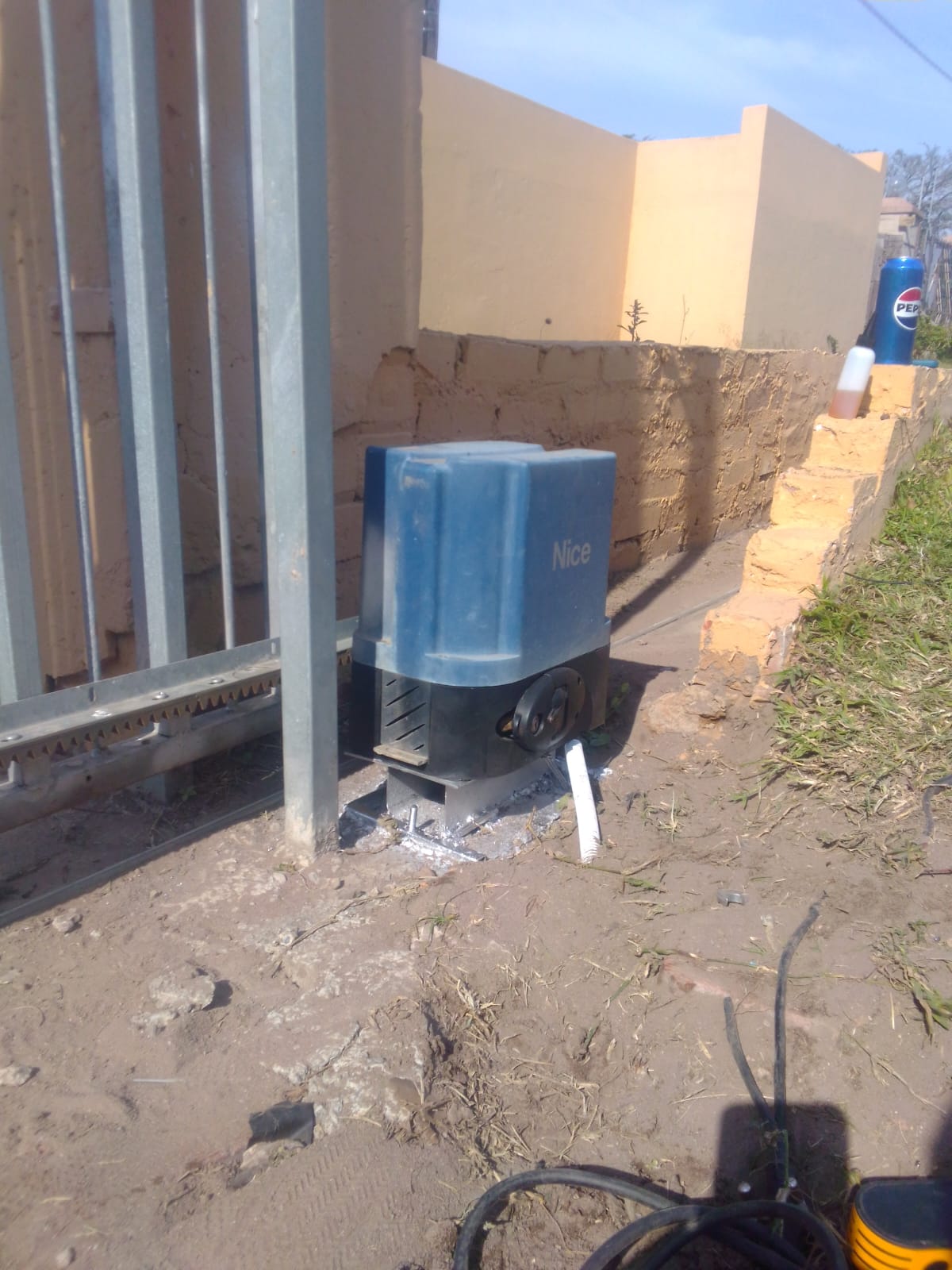 Nice brand sliding gate motor installed on a residential gate in Phoenix, Durban